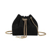 Mini sac seau velours noir