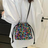 Mini sac seau paillettes